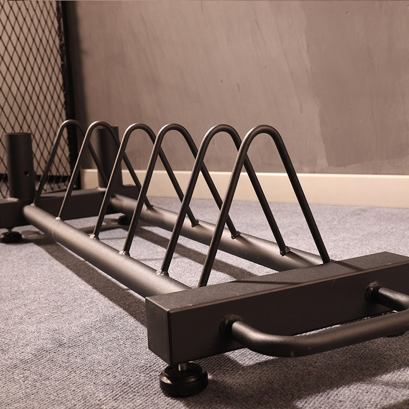 杠铃片收纳层架可移动推车奥杆储存放置架哑铃片储存架健身家用商