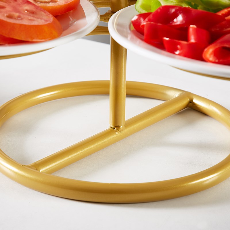 酒店凉菜架冷菜盘子支架厨房备菜架火锅配菜架冷盘架子餐桌放菜架