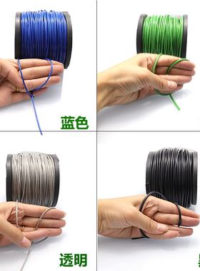 绿色包塑钢丝绳 304不锈钢细软包胶涂塑起重绳1mm1.5mm2.5mm3.5mm