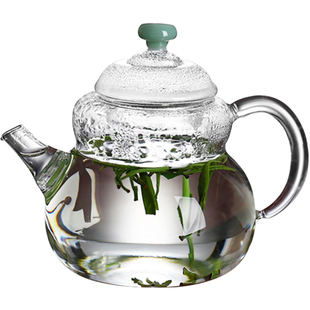 葫芦迷你玻璃壶带过滤单壶小号一人用泡茶壶耐高温绿茶泡茶器茶具
