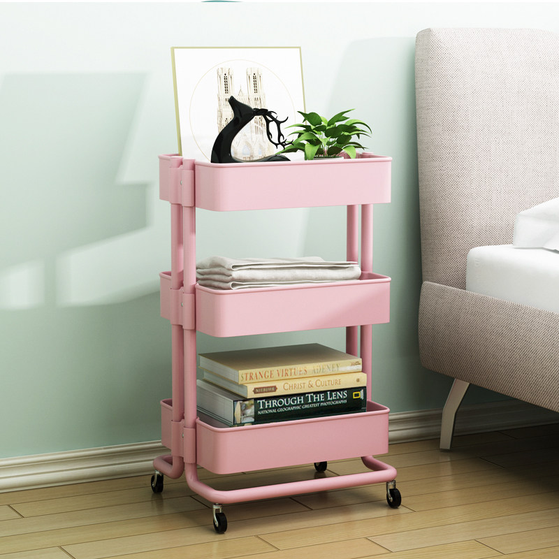 手小推车置物架厨房婴儿宝宝用品幼儿园儿童玩具移动带轮收纳卧室