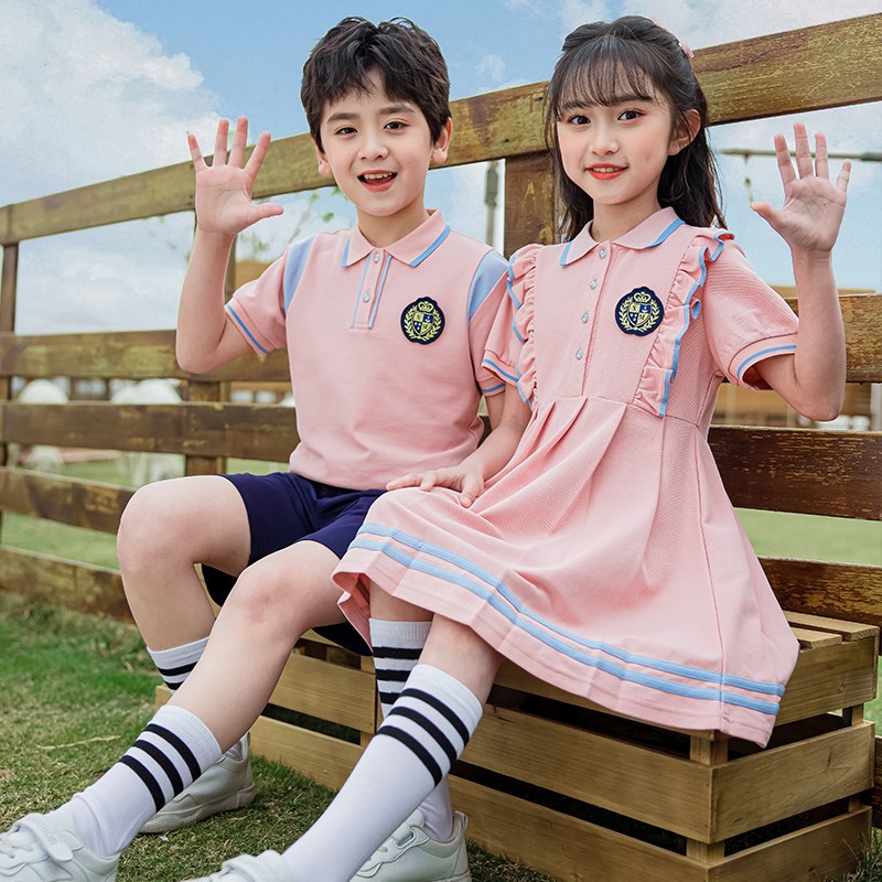幼儿园园服夏装六一表演毕业照运动风班服套装夏季小学生校服