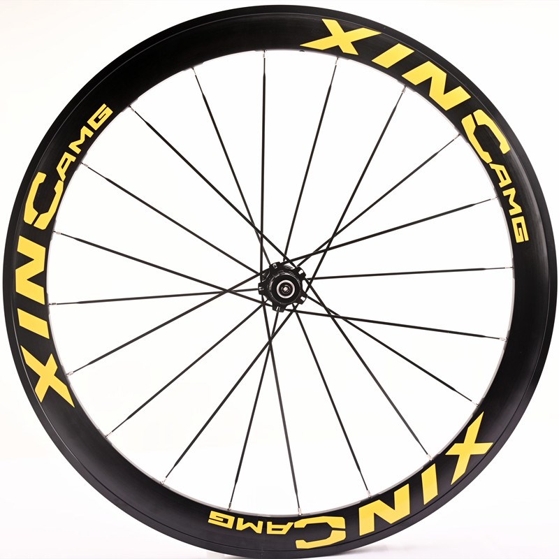 120响星行棘DT齿花鼓36T框高50/40公路700C直拉破风扁条轮组