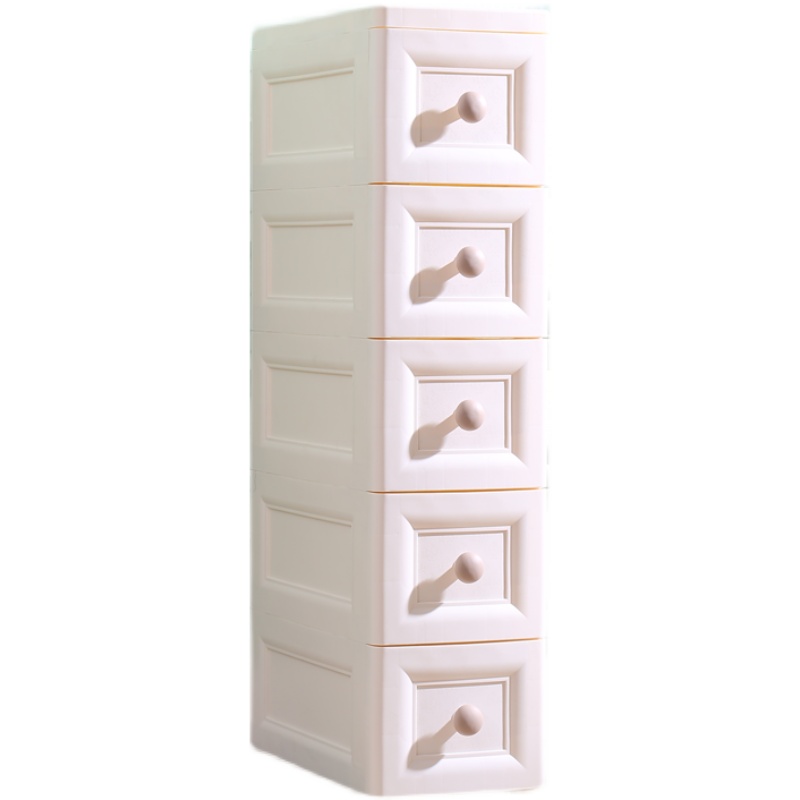 20/25/37夹缝收纳柜子抽屉式多层塑料厨房置物架卫生间窄柜储物柜