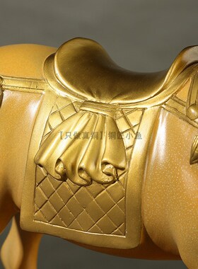 大号铜马到成功摆件纯铜唐马红马家居客厅工艺品办公室桌面装饰品