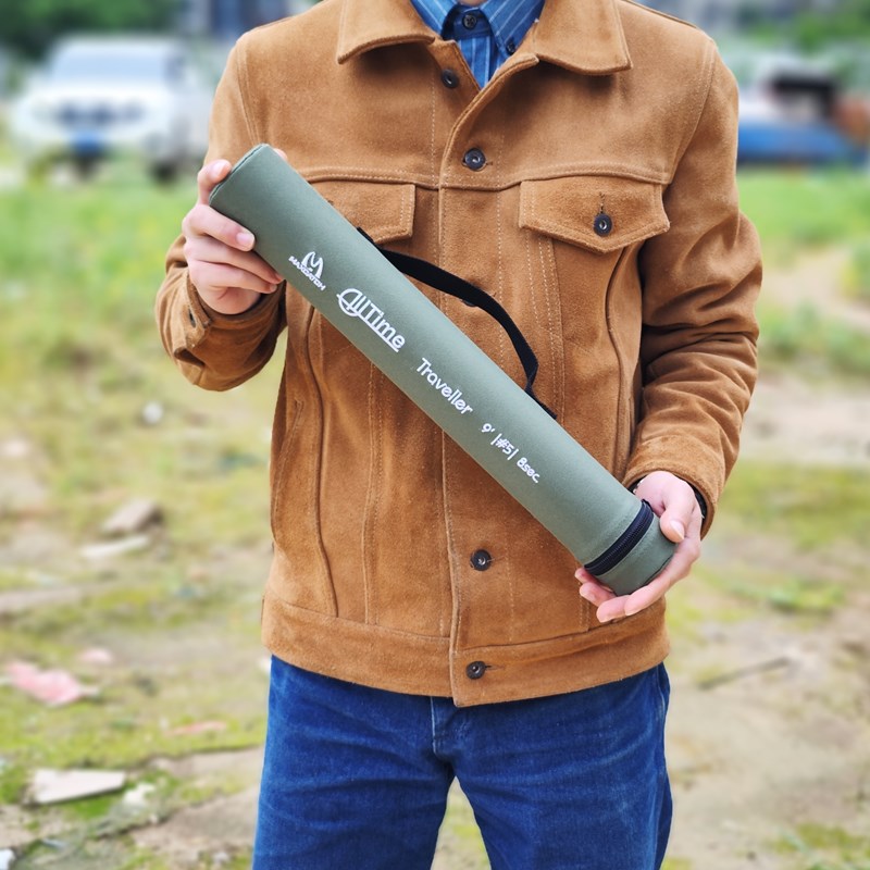 飞蝇钓旅行竿 碳素8节溪流杆 户外随身2米7淡水鱼竿 带布筒竿袋