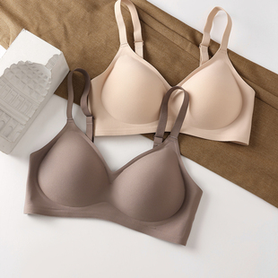 无痕内衣女士聚拢小胸加厚垫显大文胸2024新款爆款无钢圈胸罩秋冬