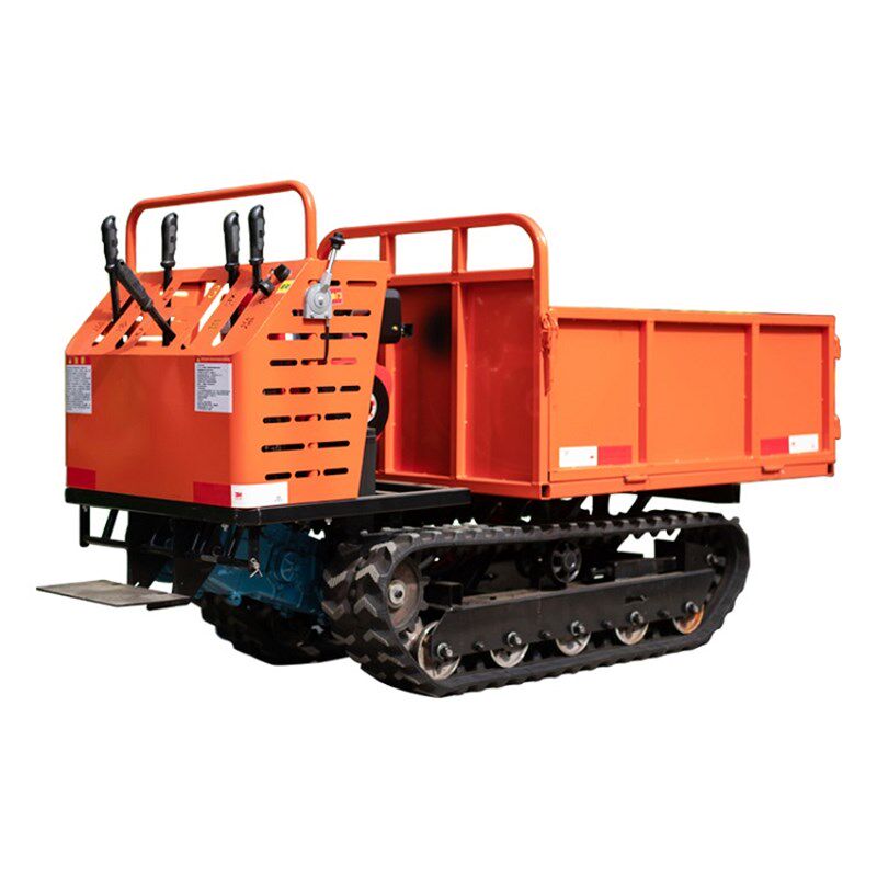 爬山虎履带运输车全地形山地爬坡王小型农用四不像搬运翻斗自卸车