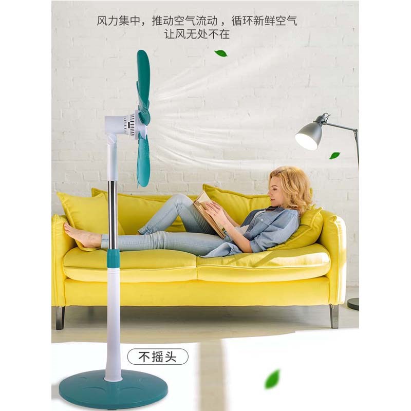 落地式电风扇家用摇头静音大风力客厅卧室办公室小型无网罩落地扇