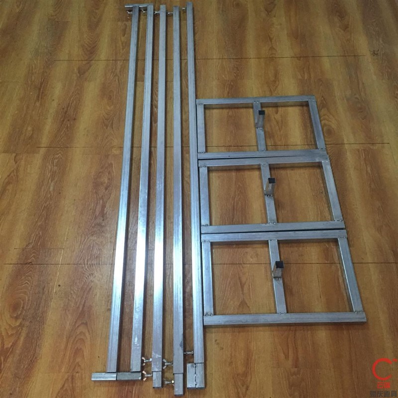 婚庆道具镀锌管背景架伸缩杆加厚方管灵堂幕布架子舞台背景纱幔架