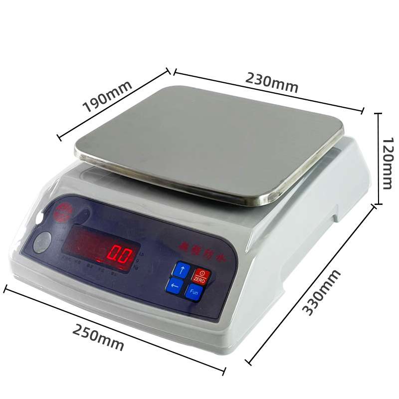 上海友声防水电子秤计重秤工业防潮防油污3kg/0.1g克秤精准防水秤