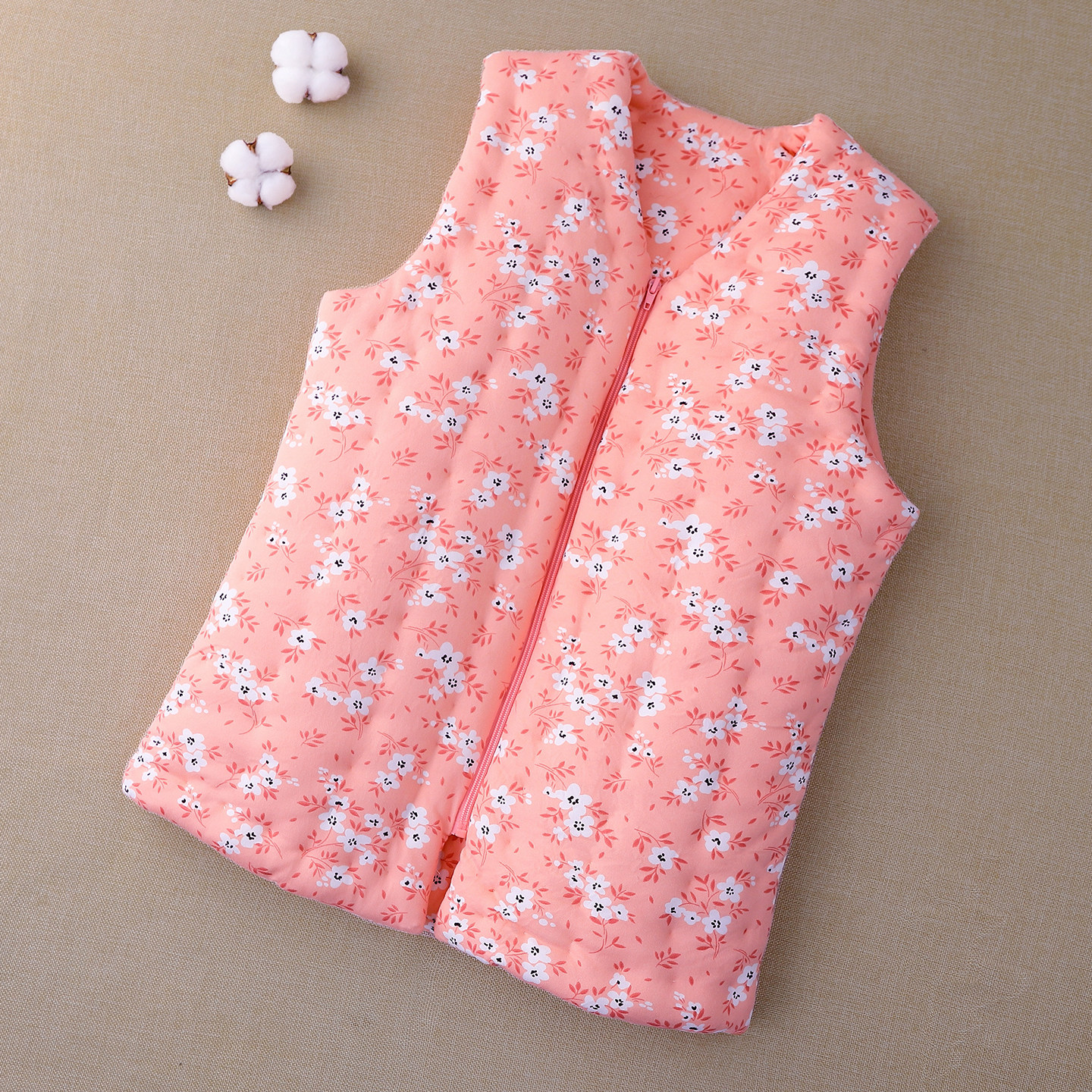 纯手工棉花马甲冬季成人内胆外穿加厚修身棉背心女士保暖坎肩马夹