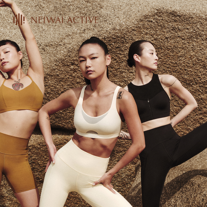 NEIWAI ACTIVE女士运动文胸核心中支撑M字背透气221SS1111