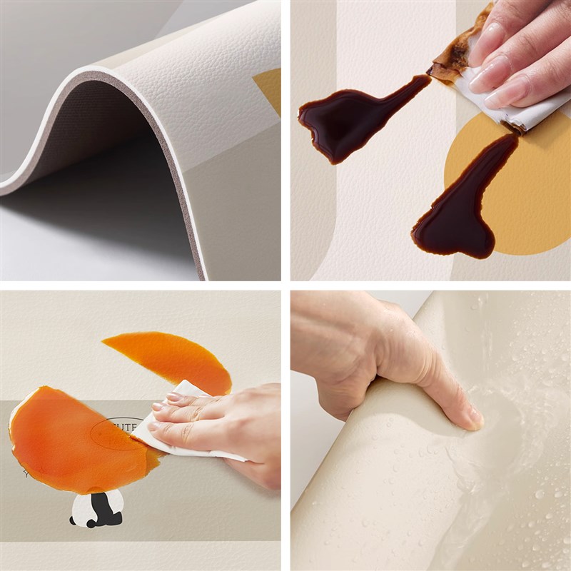 厨房专用地垫防水防油pvc可擦免洗家用皮革地毯门厅防滑防脏脚垫