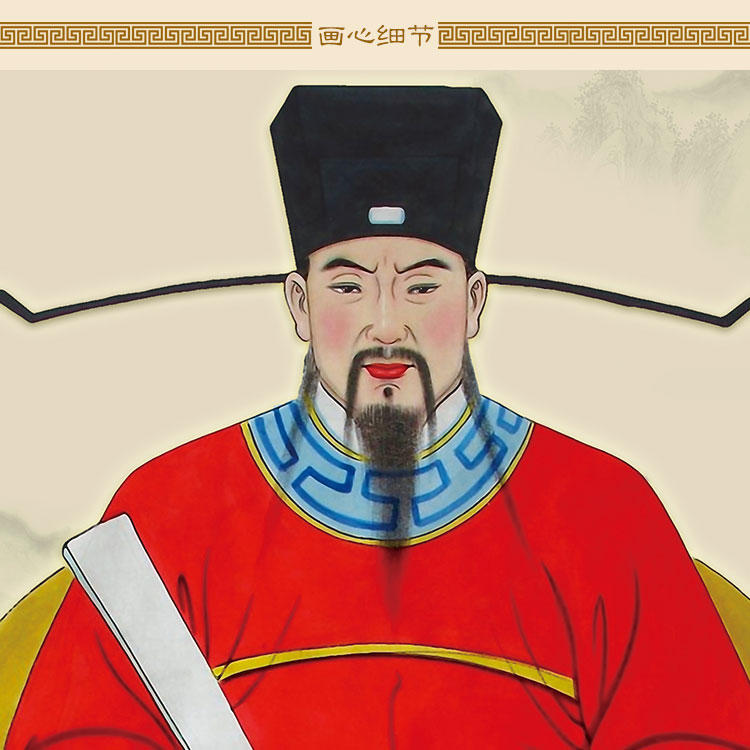 来图定制订做宗祠家谱祖先画像 祖宗官员人物挂画 丝绸卷轴装饰画