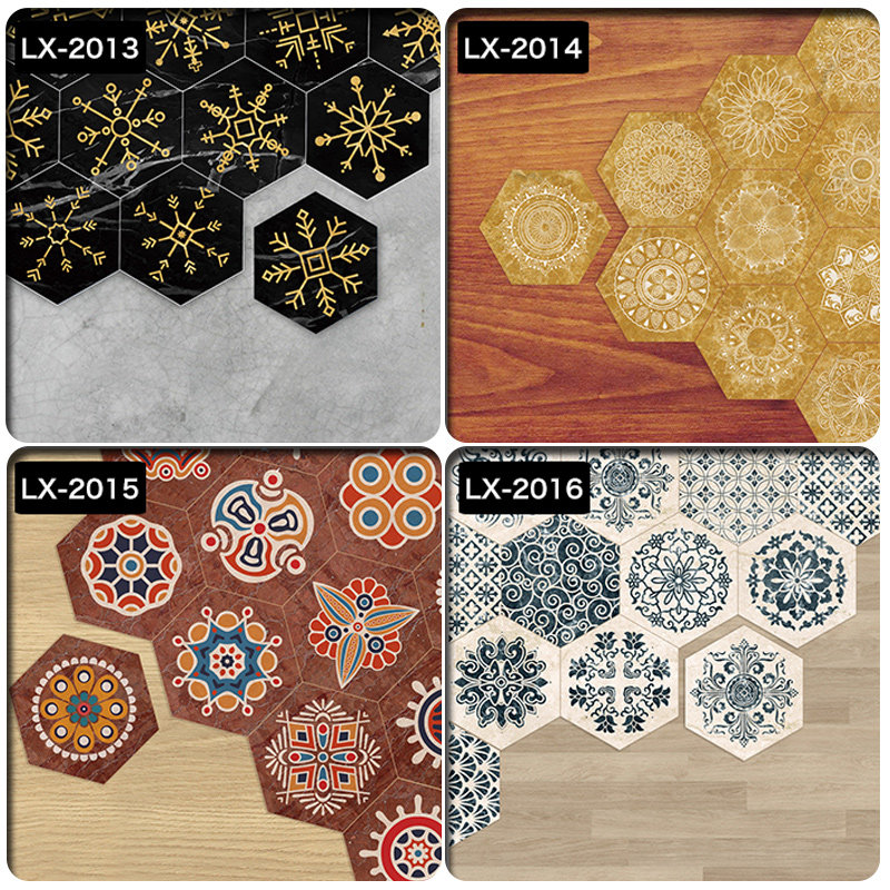 北欧pvc防滑六角地贴客厅小花砖地板贴瓷砖贴纸地面装饰防水自粘,家居饰品,软装墙贴,淘宝优惠券,粉丝福利购,淘宝优惠卷