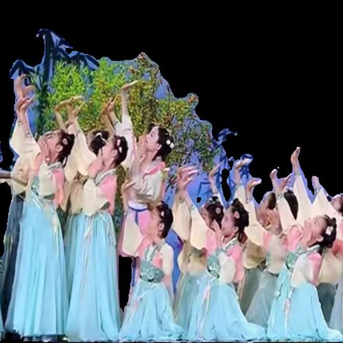 儿童古典舞阮郎归初夏演出服中国风汉唐舞女汉服古装裙飘逸舞蹈服