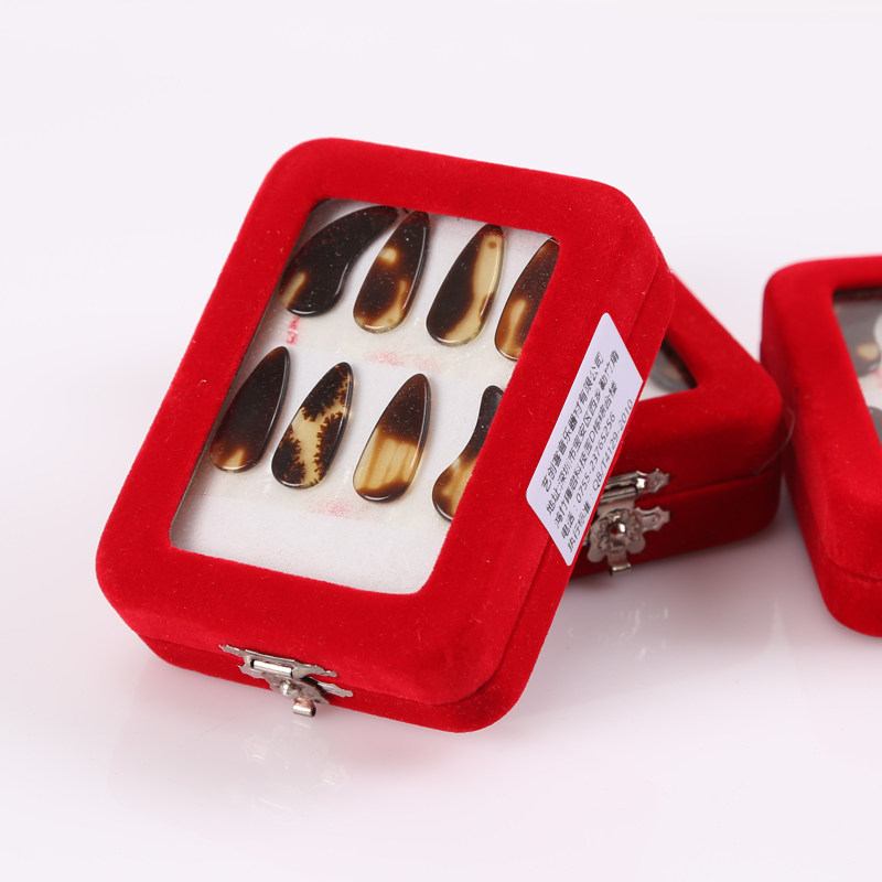 古筝指甲儿童成人初学者假义甲薄款弹乐器的小号中号凹槽甲片拨片