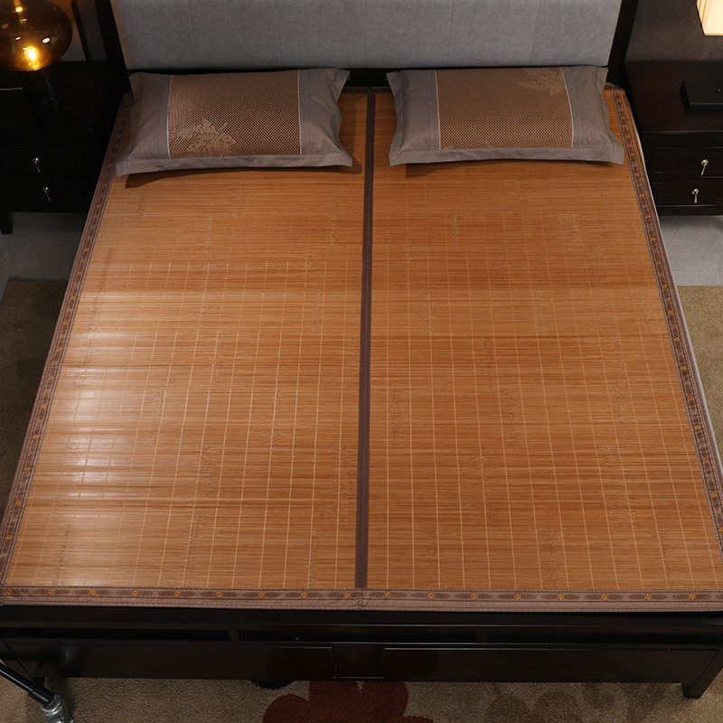 竹席定制1.8床1.5夏季凉席1.2/1.3/1.35直筒席1.4米折叠草席定做