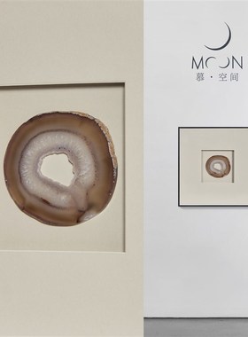 MOON慕空间新中式样板房衣帽间卧室装饰画摆件挂画装饰品道具软装