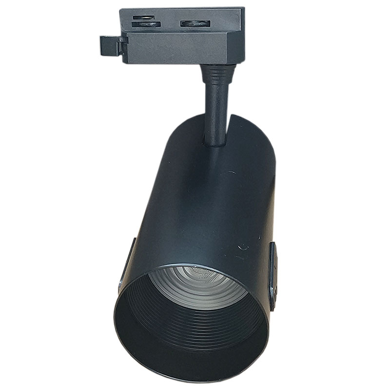 回龙LED调焦轨道灯HLTJ01B30W服装店陶瓷客厅COB明装射灯中性白光