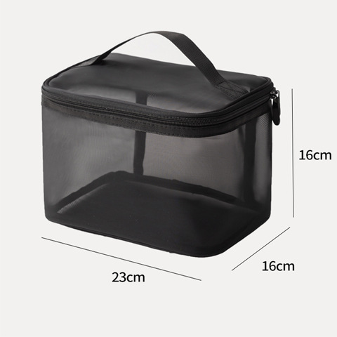 加大容量网纱包洗漱袋2023透明收纳包旅行网眼收纳袋化妆包洗漱包