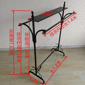 欧式 店展示架双排架中间货架双杠侧挂衣架 中岛架落地架简易服装