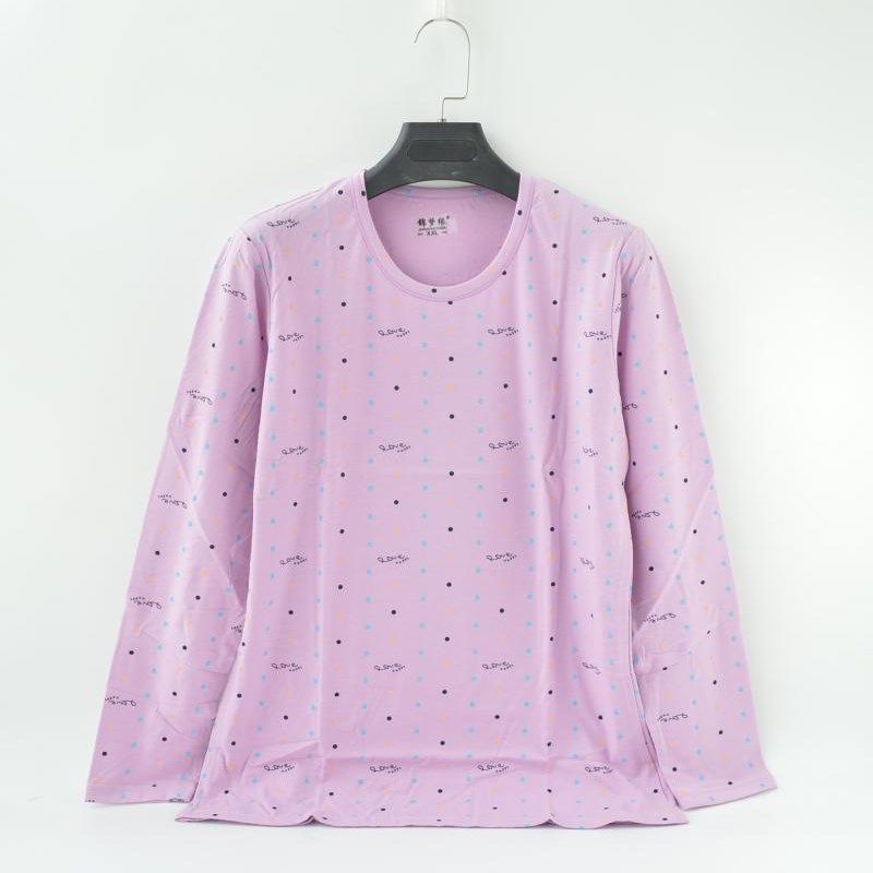 保暖内衣女上衣单件纯棉秋衣女士修身薄款莱卡棉打底棉毛衫保暖衣