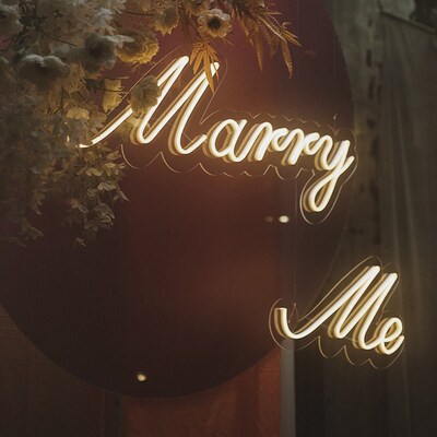 婚礼霓虹灯汽车氛围浪漫求婚灯marryme灯牌生日快乐LED灯嫁给我