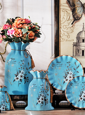 家居饰品房间美式欧式创意酒柜装饰品摆件客厅电视柜工艺品摆设