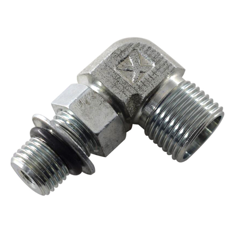 适用于合力杭州左右摇摆器油顶/侧移油缸直角接头-卡斯卡特叉车