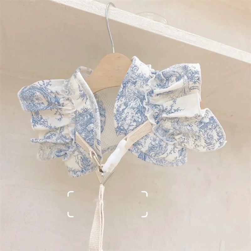 韩国可爱蕾丝蝴蝶结兔子小狗猫咪牵引绳泰迪外出狗狗胸背带带牵引