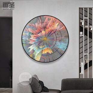 网红大厅餐厅玄关高端过道装饰画创意墙面壁画走廊轻奢风当代艺术