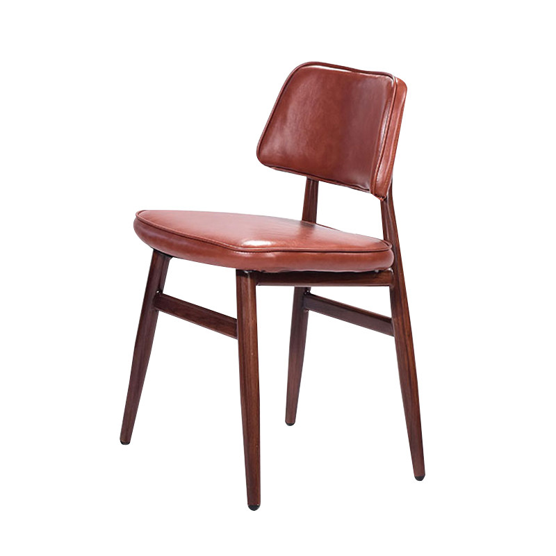 北欧工业风复古设计师餐椅创意咖啡厅铁艺靠背休闲网红椅子轻奢风