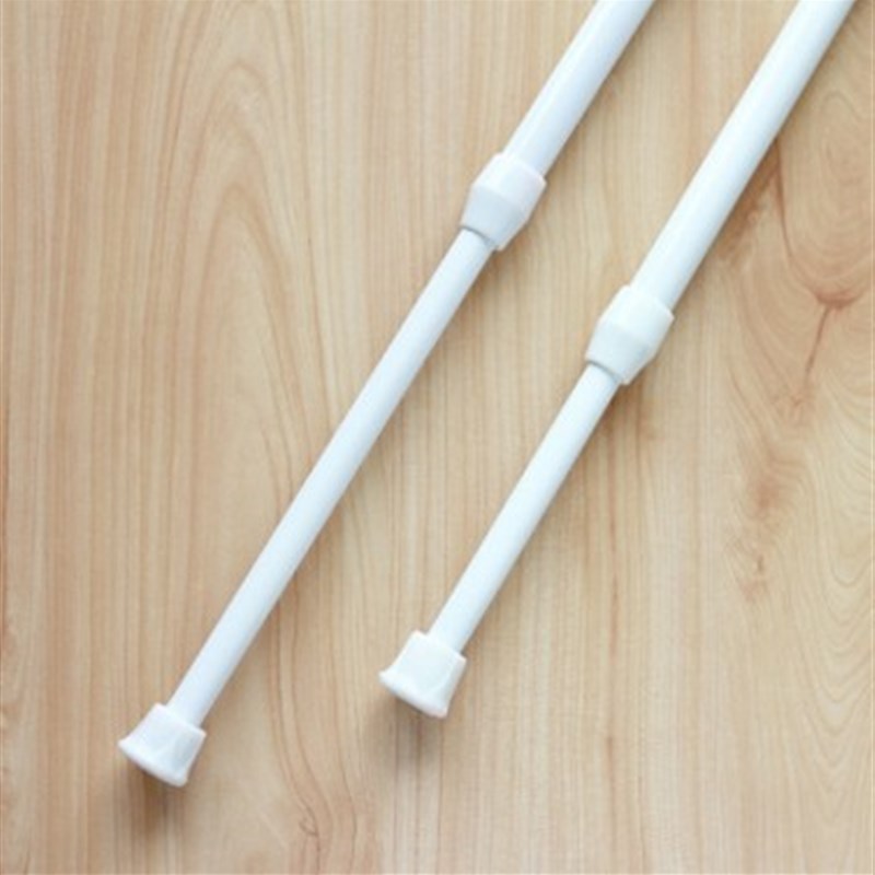 热销多功能无需打孔免安装窗帘伸缩杆门 帘杆撑杆衣柜浴室晾衣挂