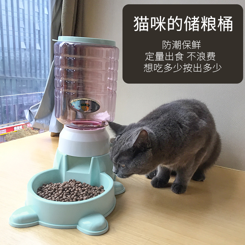 热销宠物自动喂食器狗粮按压式定量智力投食机大中小型犬狗泰迪粮
