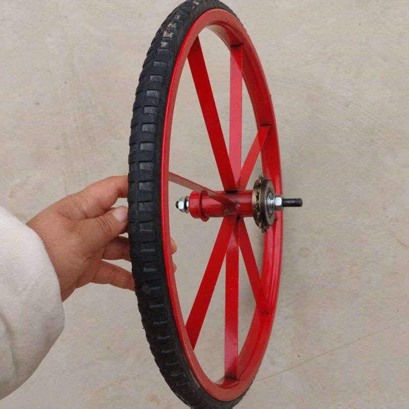 热销播种机前轮手推式播种施肥机传动轴链条轮子玉米花生农机配件