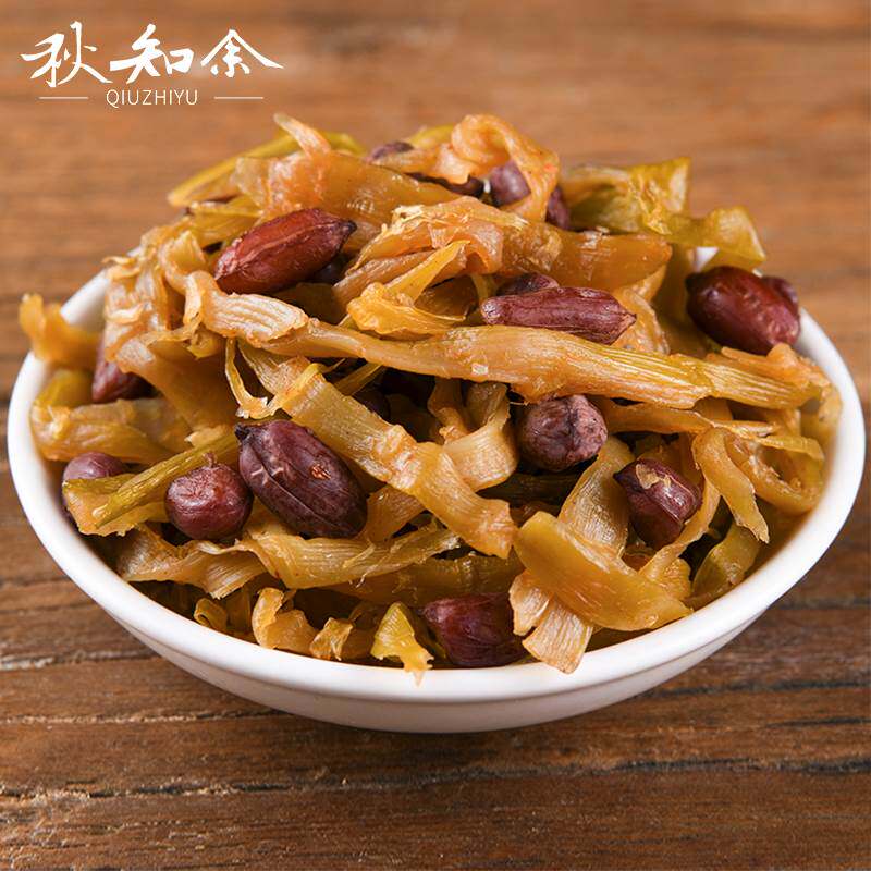 秋知余临安多味笋丝花生青豆笋干独立小包装即食笋尖杭州特产零食