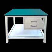 防静电工作台带抽屉打包检验台装 配桌裁剪工厂车间桌子承重强耐磨