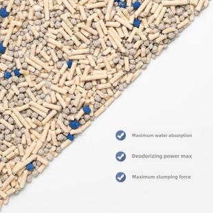 pidan混合猫砂豆腐猫砂膨润土猫砂天然豆腐除臭无尘猫沙2.4kg 4包