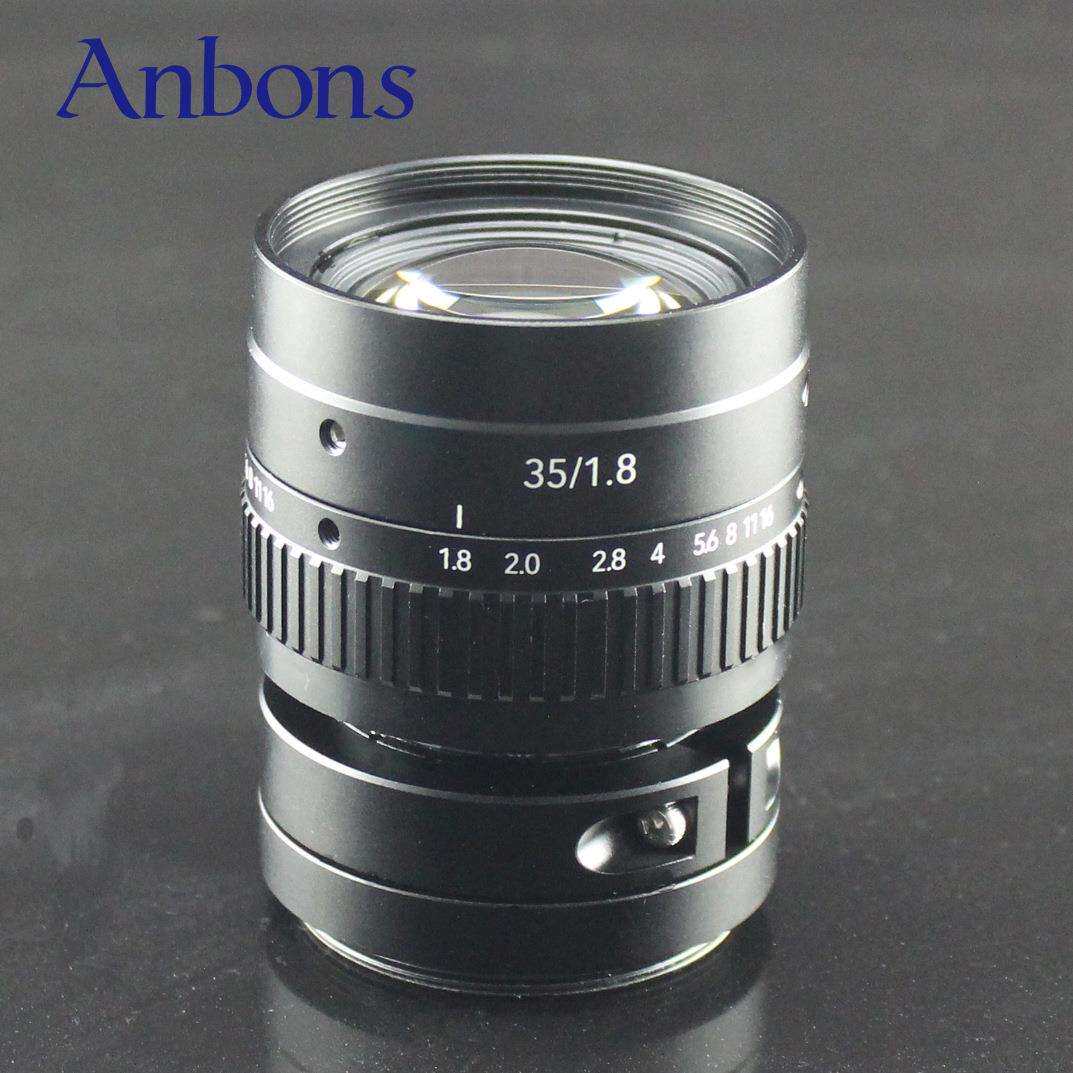 ANBON华睿工业相机镜头LS35mmF1.8线扫工业镜头8k5um相机镜头