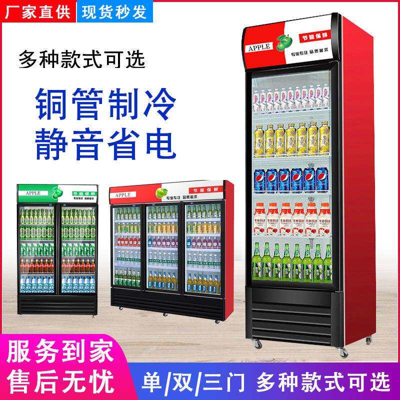 啤酒柜立式冷藏展示柜商用单双门饮料柜超市便利店保鲜展示柜