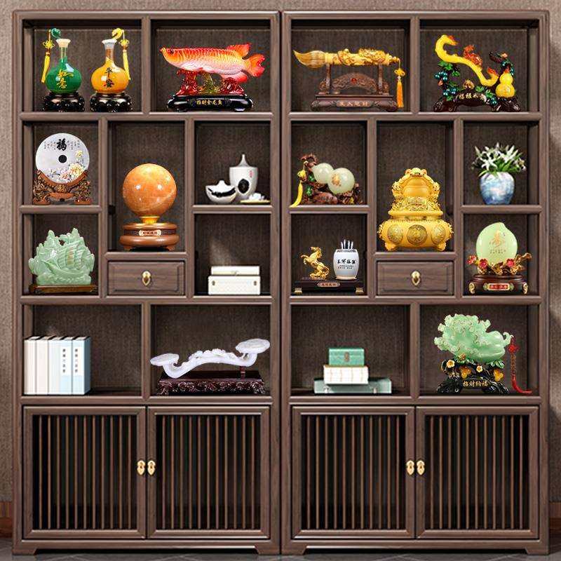 轻奢酒柜客厅摆件装饰品新中式电视柜柜子玄关感2025新款