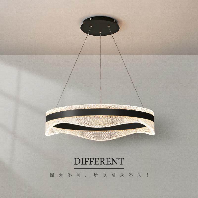 餐厅吊灯现代简约风大气极简餐桌灯具北欧轻奢创意护客厅卧室灯