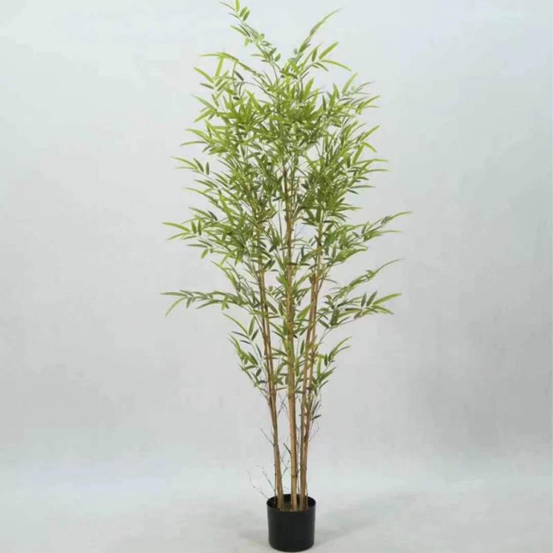 仿真竹子假客厅隔断室内造景观植物室外装饰仿生绿植挡墙真