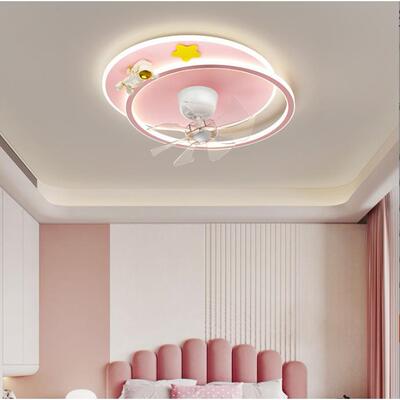 风扇灯吸顶灯2025新款静音卧室房间餐厅儿童房主卧一体电扇灯