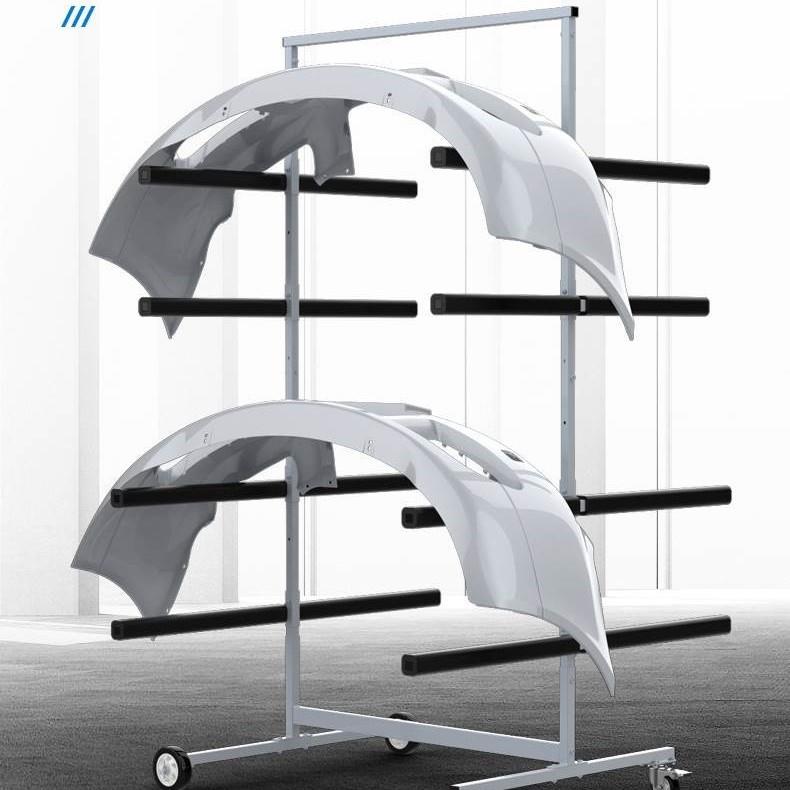 钣金喷漆架子汽车修理厂烤漆房多功能旋转汽车翼子保险杠喷漆支架