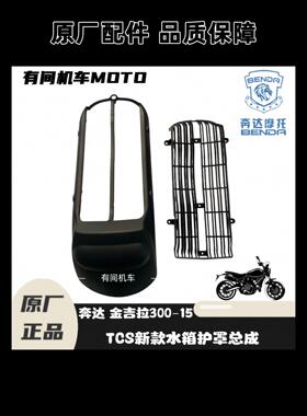 奔达金吉拉水箱防护罩Bd300-15新散热器摩托车原护板通风格栅