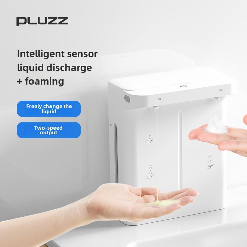 Pluzz自动传感器洗碗液机手机电动起泡器厨房双头凝胶泡沫机壁挂