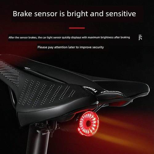 适用于喜德胜自行车尾灯组超轻智能传感器刹车轻山地车充电警示骑